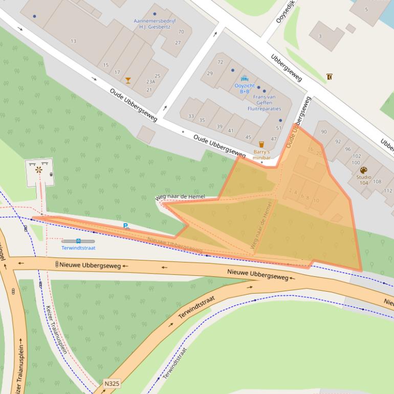 Kaart van postcodegebied 6522KG.