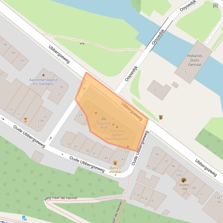 Kaart van postcodegebied 6522KK.