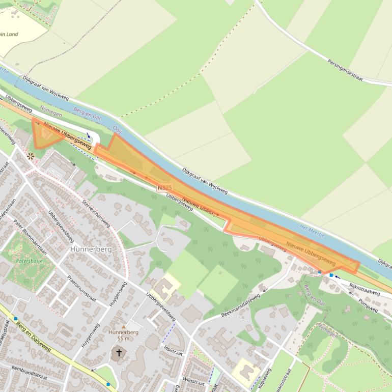 Kaart van postcodegebied 6522KN.