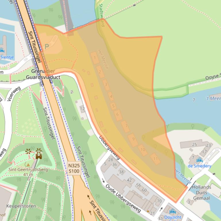 Kaart van postcodegebied 6522KR.