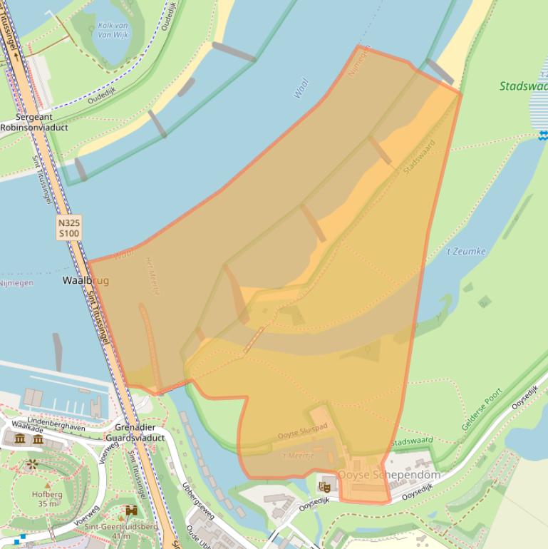 Kaart van postcodegebied 6522KW.