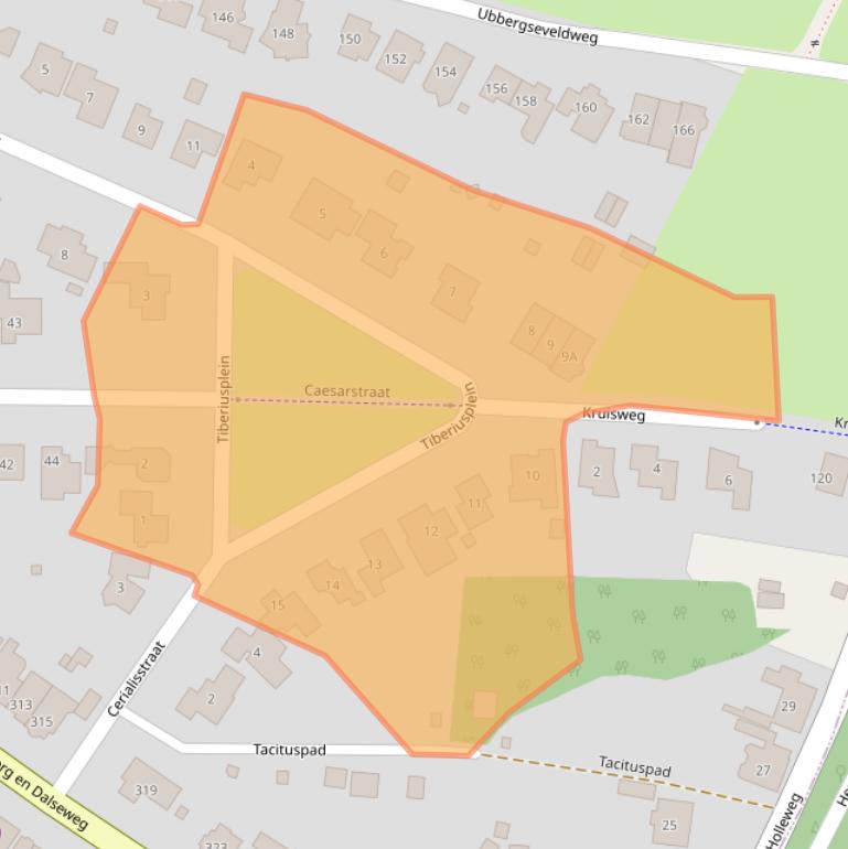 Kaart van postcodegebied 6522LC.