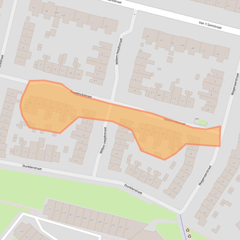 Kaart van postcodegebied 6523AS.