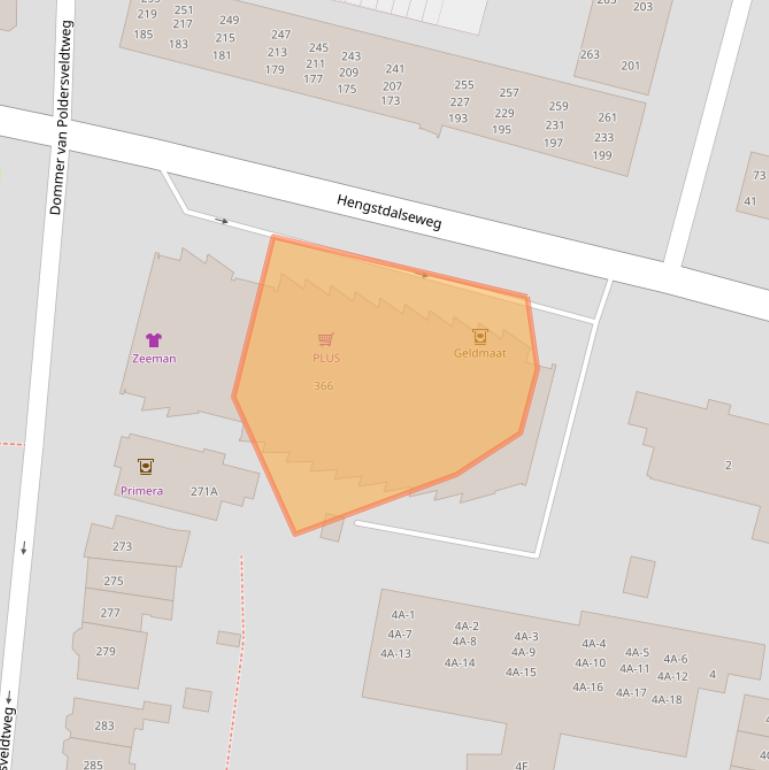 Kaart van postcodegebied 6523BX.