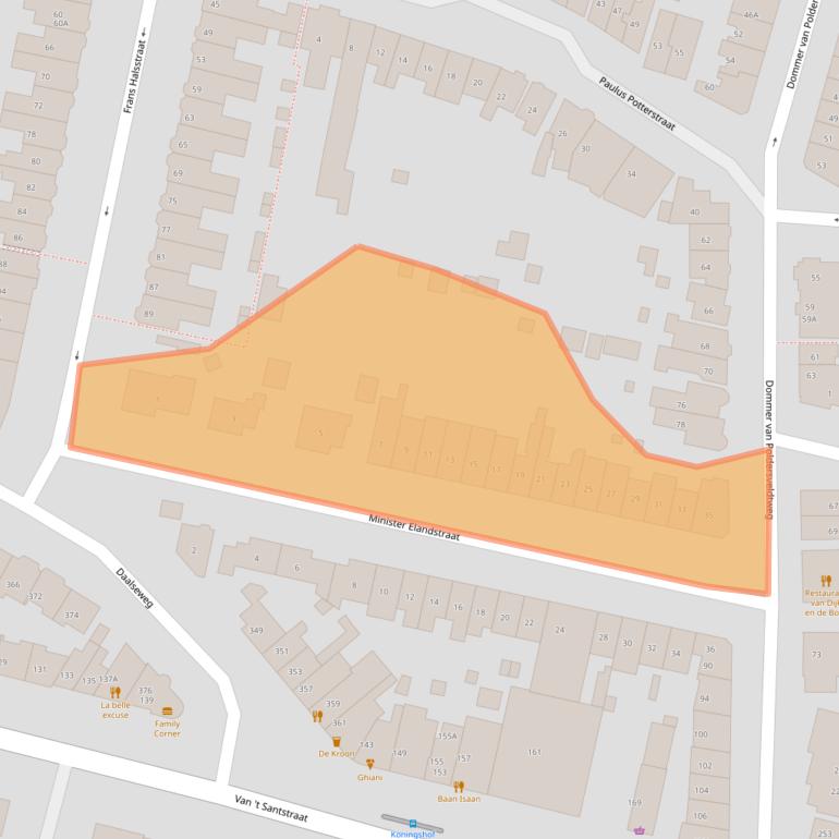 Kaart van postcodegebied 6523CS.