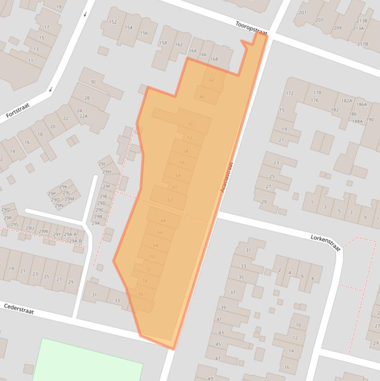 Kaart van postcodegebied 6523DM.