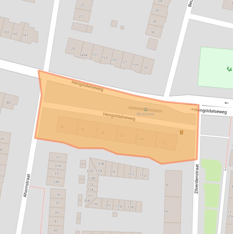 Kaart van postcodegebied 6523EN.