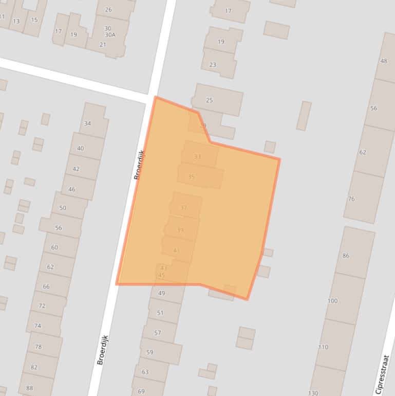 Kaart van postcodegebied 6523GN.