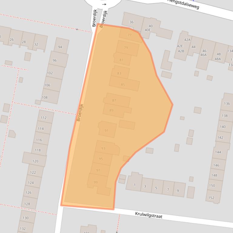 Kaart van postcodegebied 6523GR.