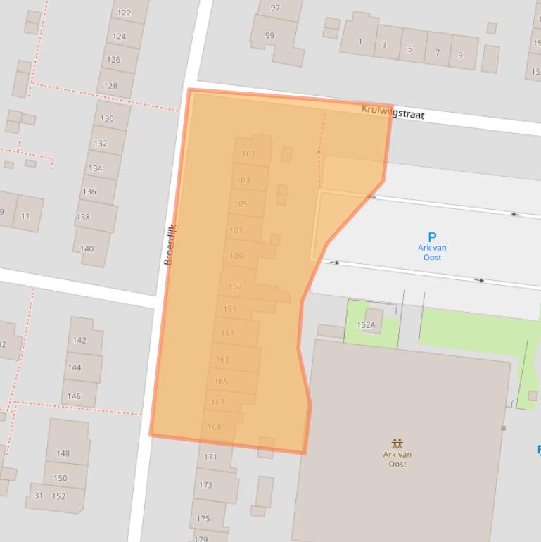 Kaart van postcodegebied 6523GS.