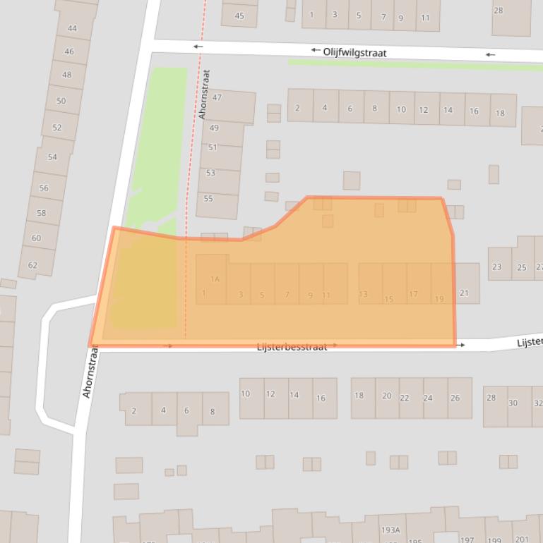 Kaart van postcodegebied 6523JM.