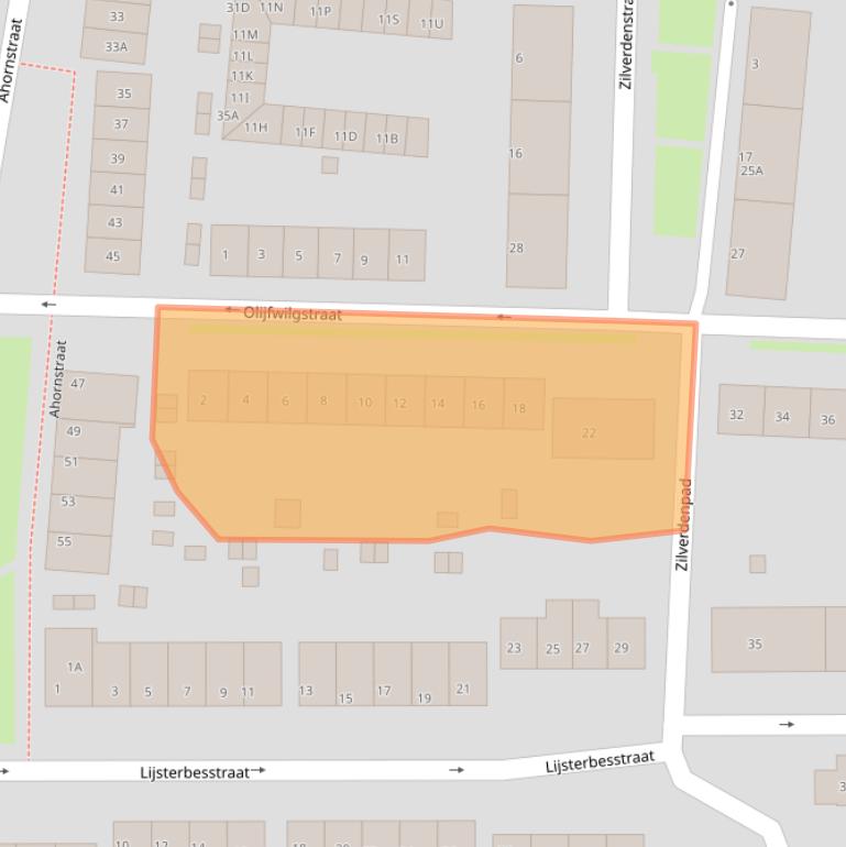 Kaart van postcodegebied 6523KD.