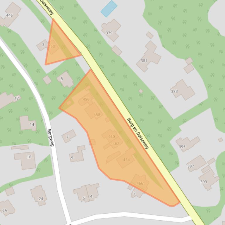 Kaart van postcodegebied 6523LR.