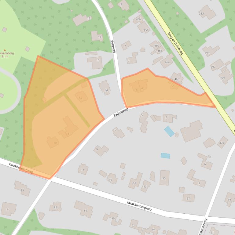 Kaart van postcodegebied 6523MC.