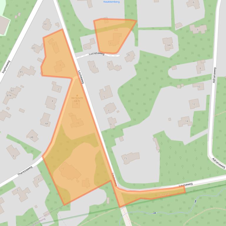 Kaart van postcodegebied 6523NB.