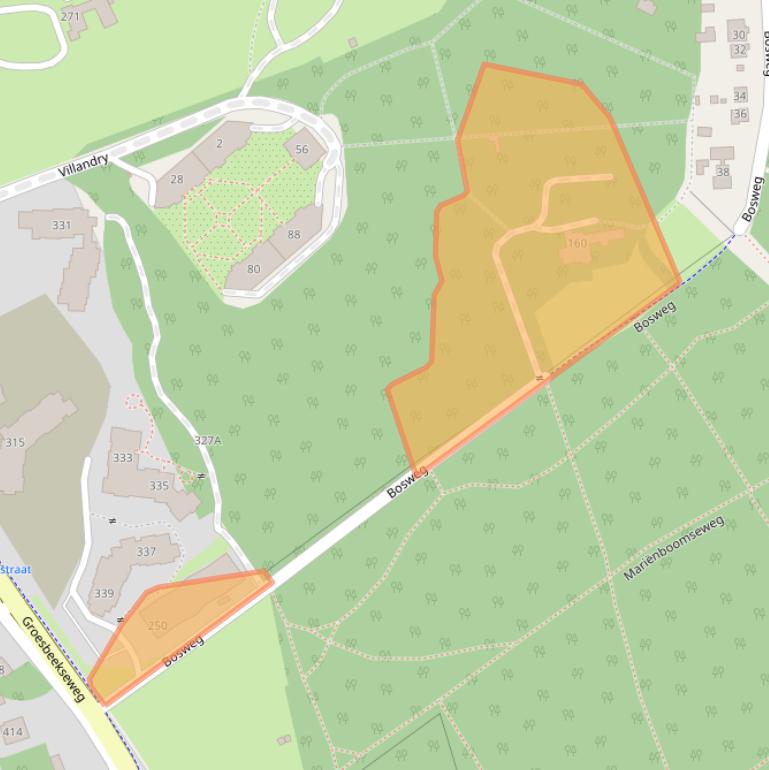 Kaart van postcodegebied 6523NN.