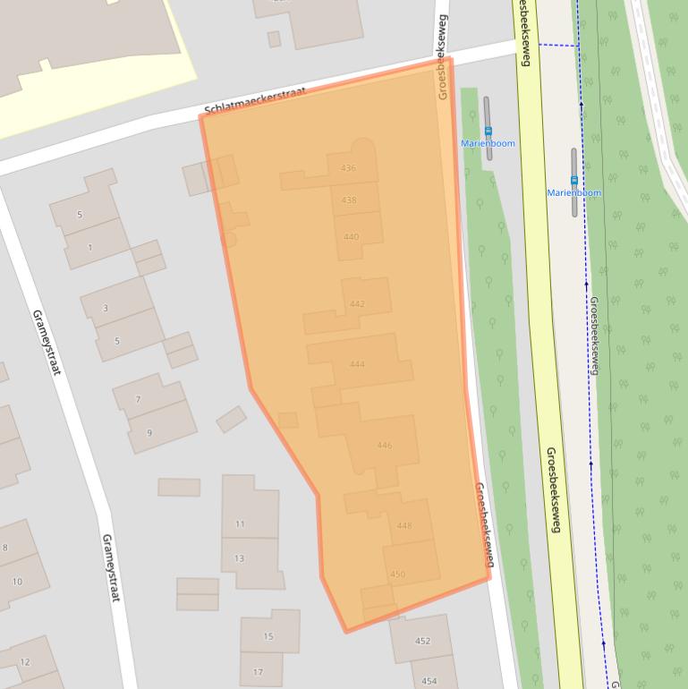 Kaart van postcodegebied 6523PR.