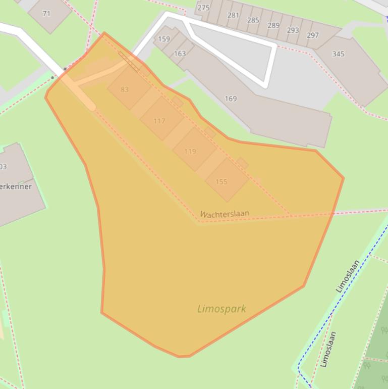 Kaart van postcodegebied 6523RT.