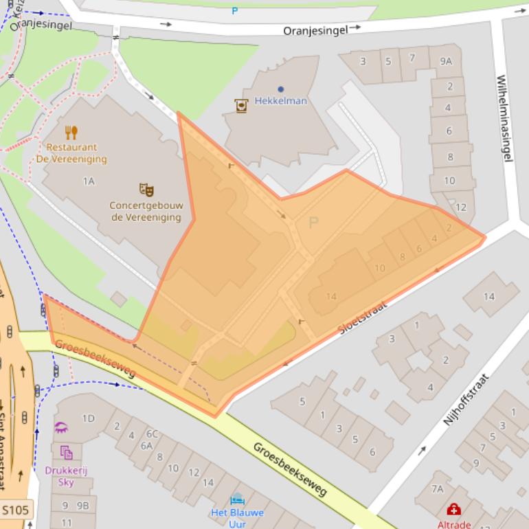 Kaart van postcodegebied 6524AS.