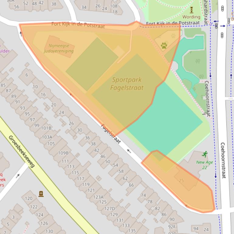 Kaart van postcodegebied 6524CD.