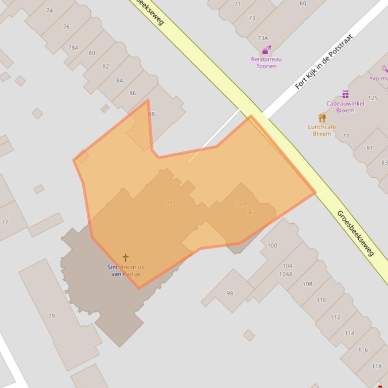 Kaart van postcodegebied 6524DJ.