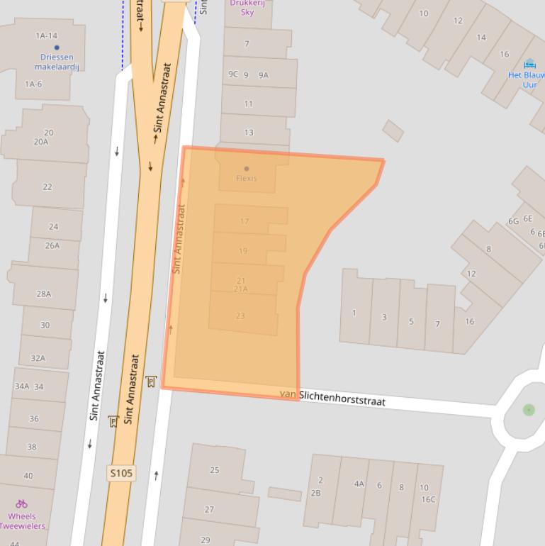 Kaart van postcodegebied 6524EC.