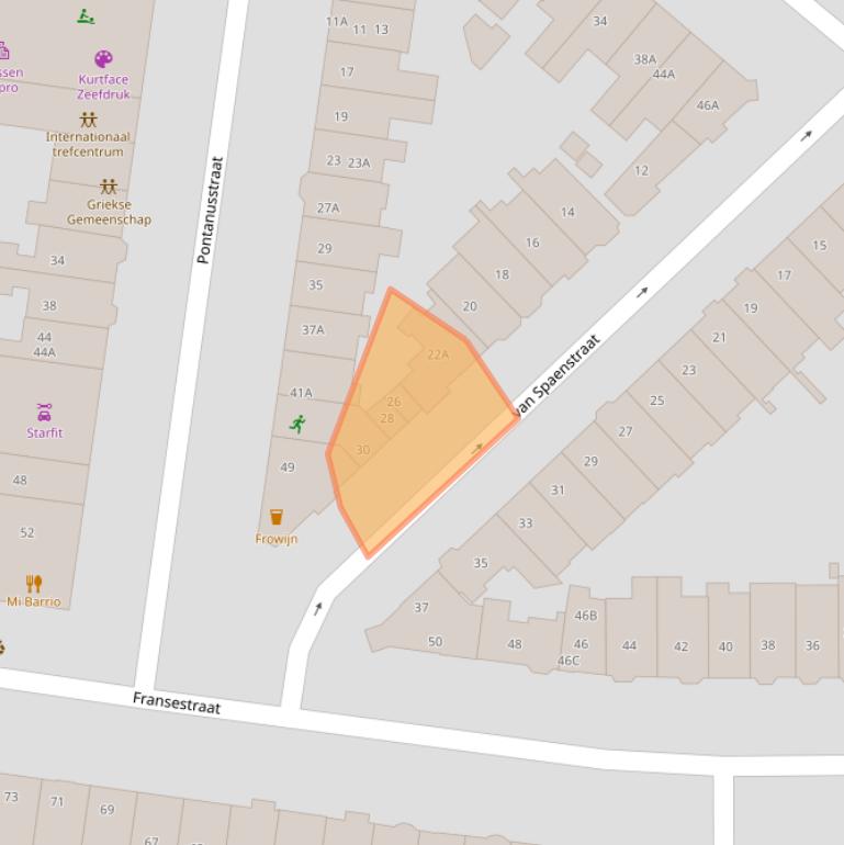 Kaart van postcodegebied 6524HN.