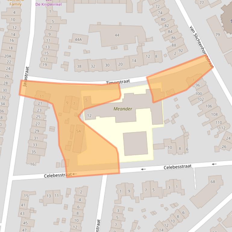 Kaart van postcodegebied 6524KA.