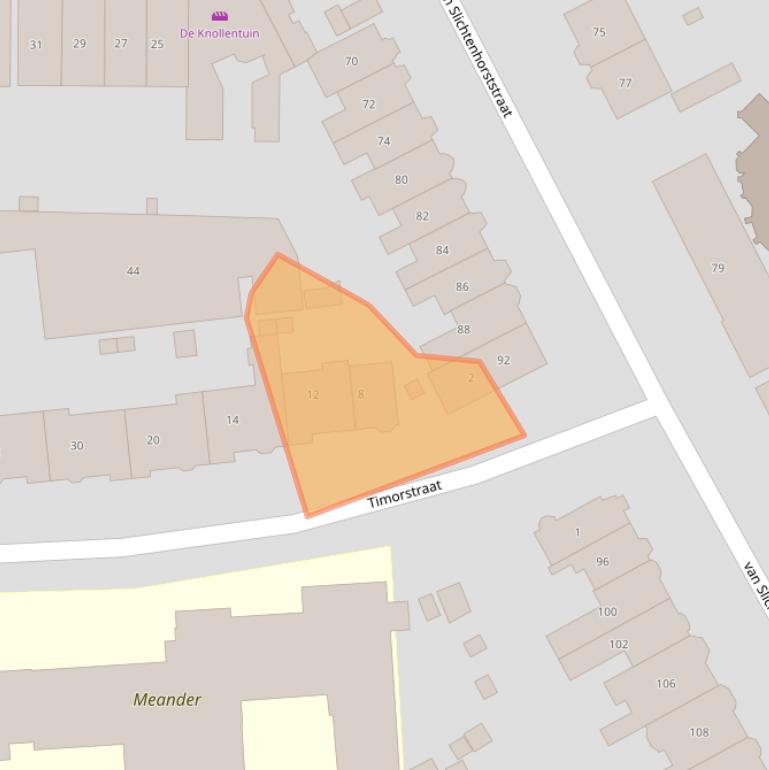 Kaart van postcodegebied 6524KB.