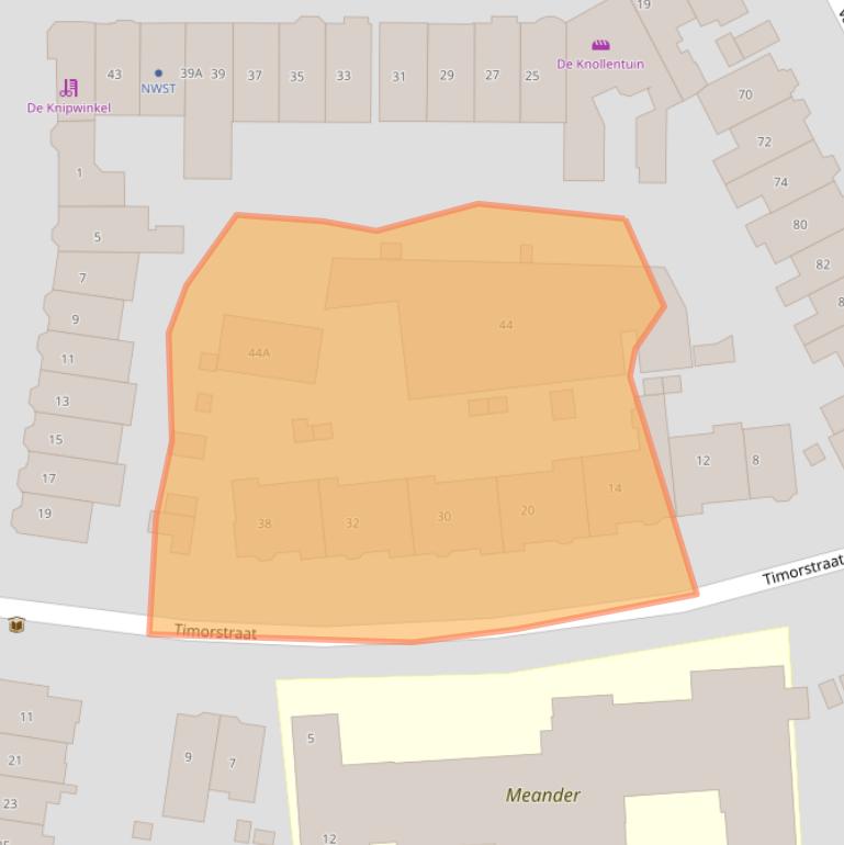 Kaart van postcodegebied 6524KC.