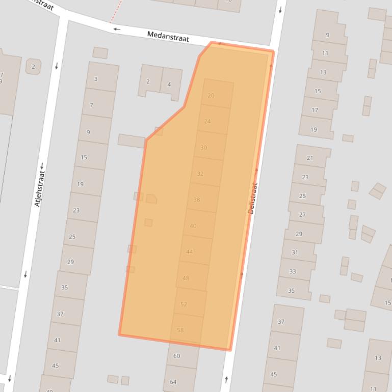 Kaart van postcodegebied 6524KR.