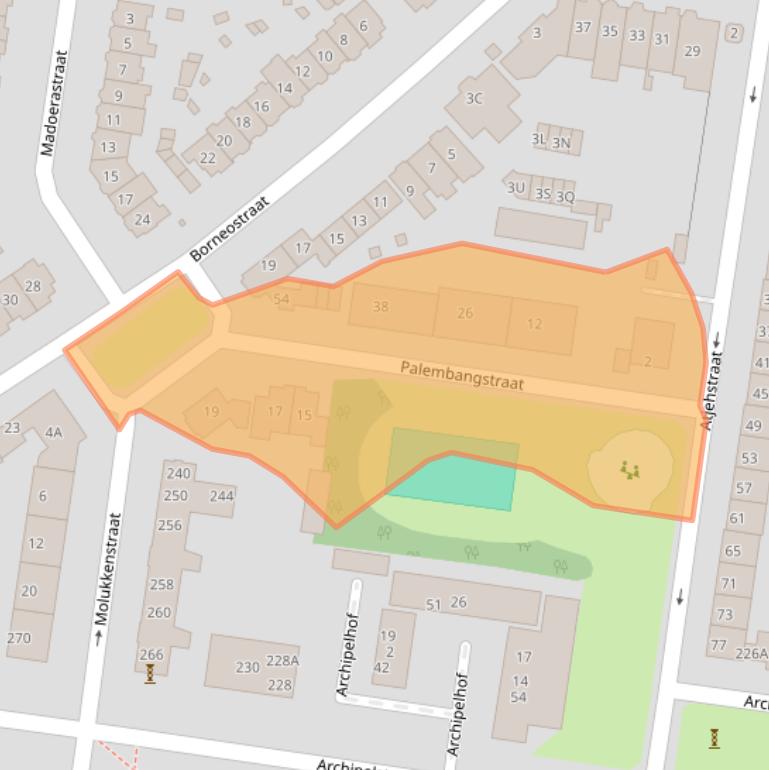 Kaart van postcodegebied 6524KX.