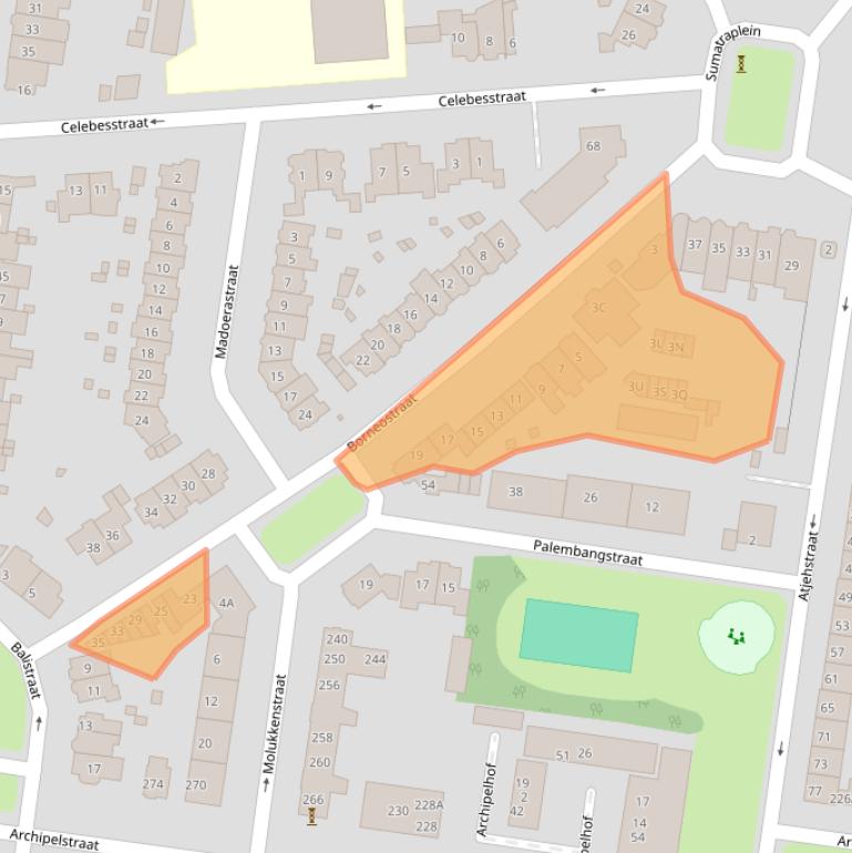 Kaart van postcodegebied 6524LA.