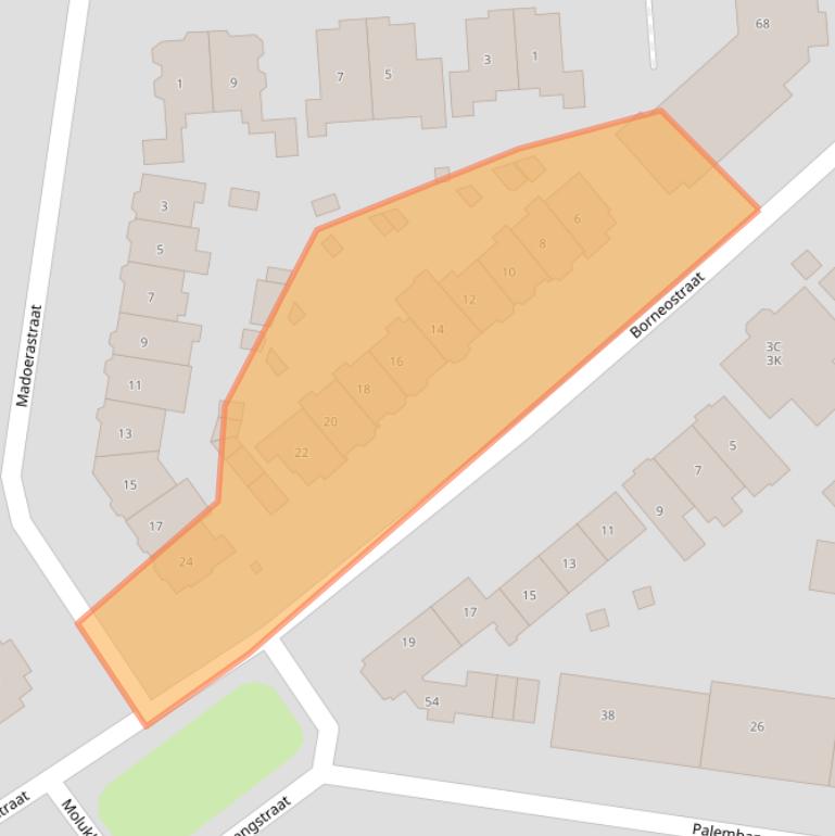 Kaart van postcodegebied 6524LB.