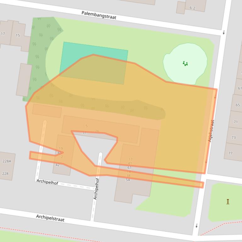 Kaart van postcodegebied 6524LD.