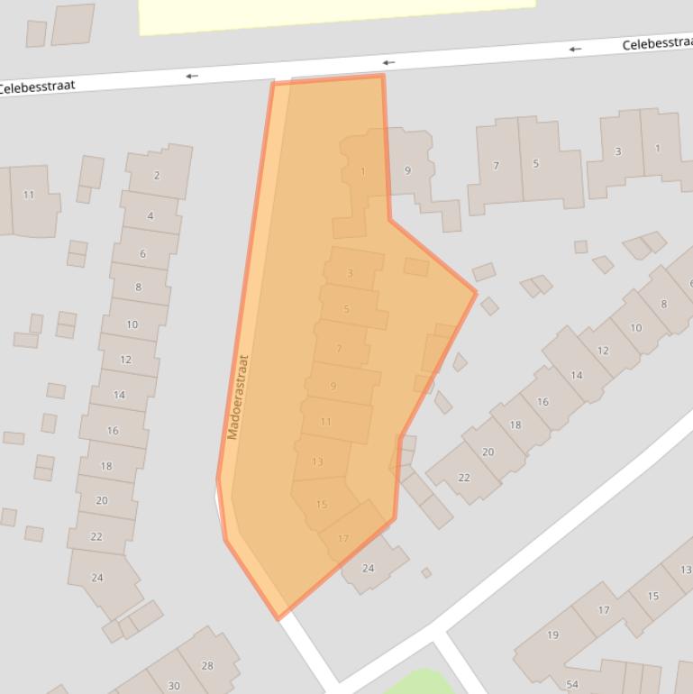 Kaart van postcodegebied 6524LG.