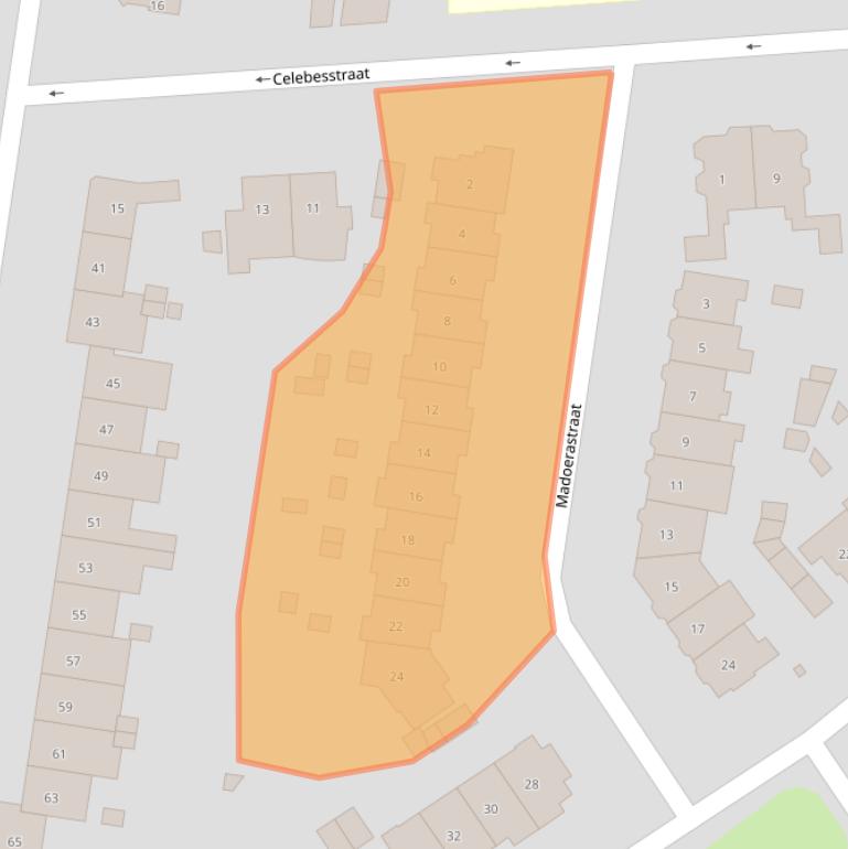 Kaart van postcodegebied 6524LH.