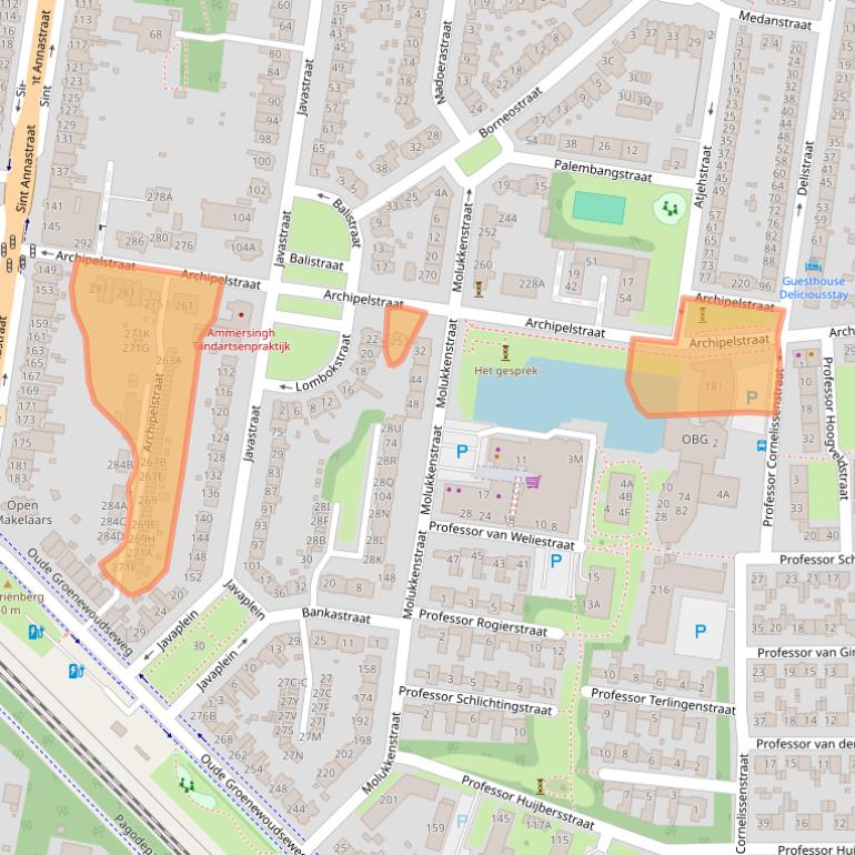 Kaart van postcodegebied 6524LM.