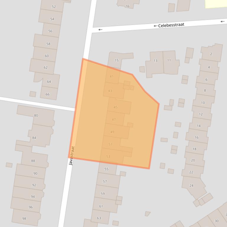 Kaart van postcodegebied 6524LV.