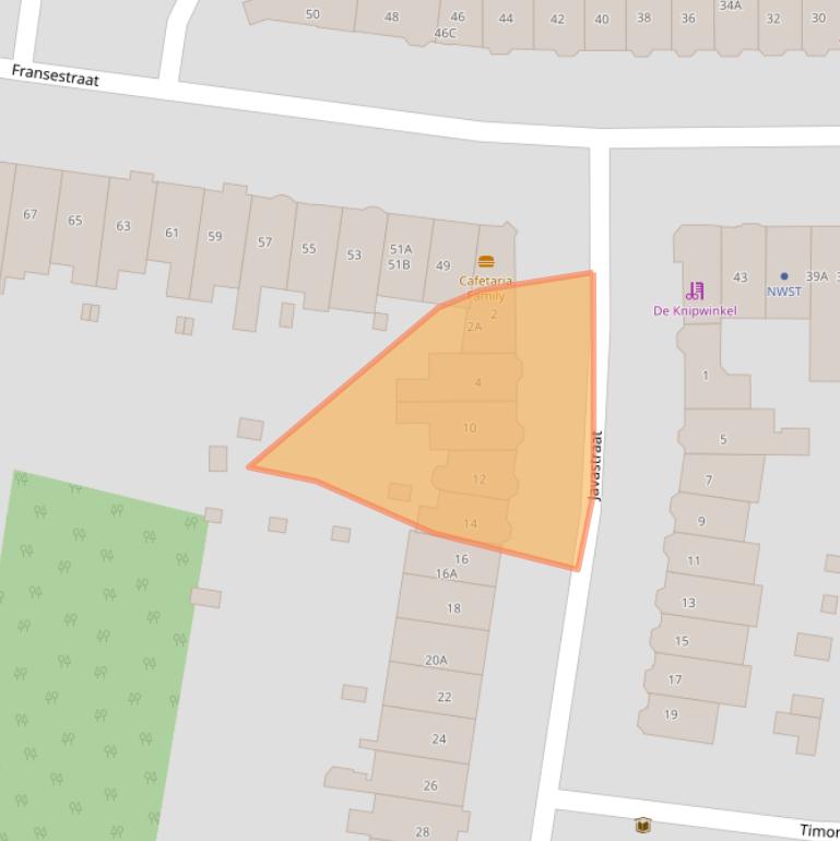 Kaart van postcodegebied 6524MA.