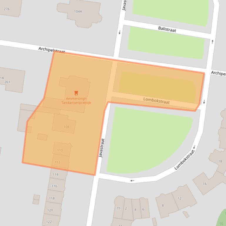 Kaart van postcodegebied 6524MK.