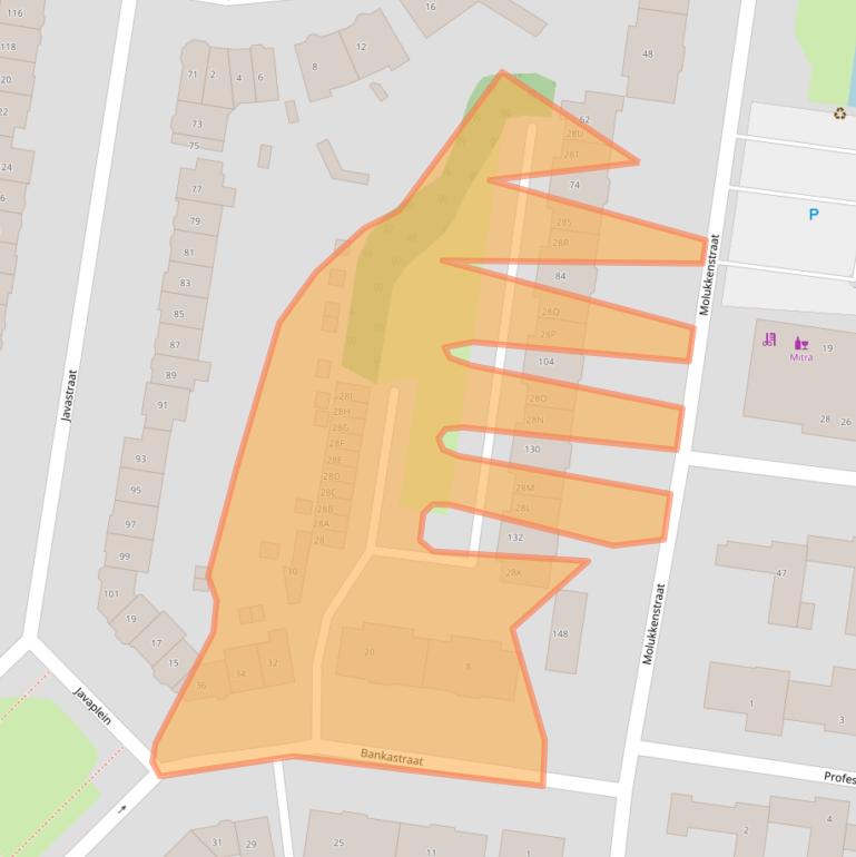 Kaart van postcodegebied 6524MT.