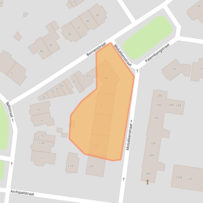 Kaart van postcodegebied 6524NB.