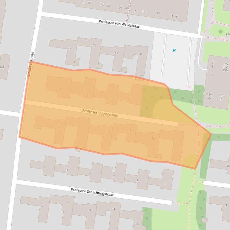 Kaart van postcodegebied 6524NL.