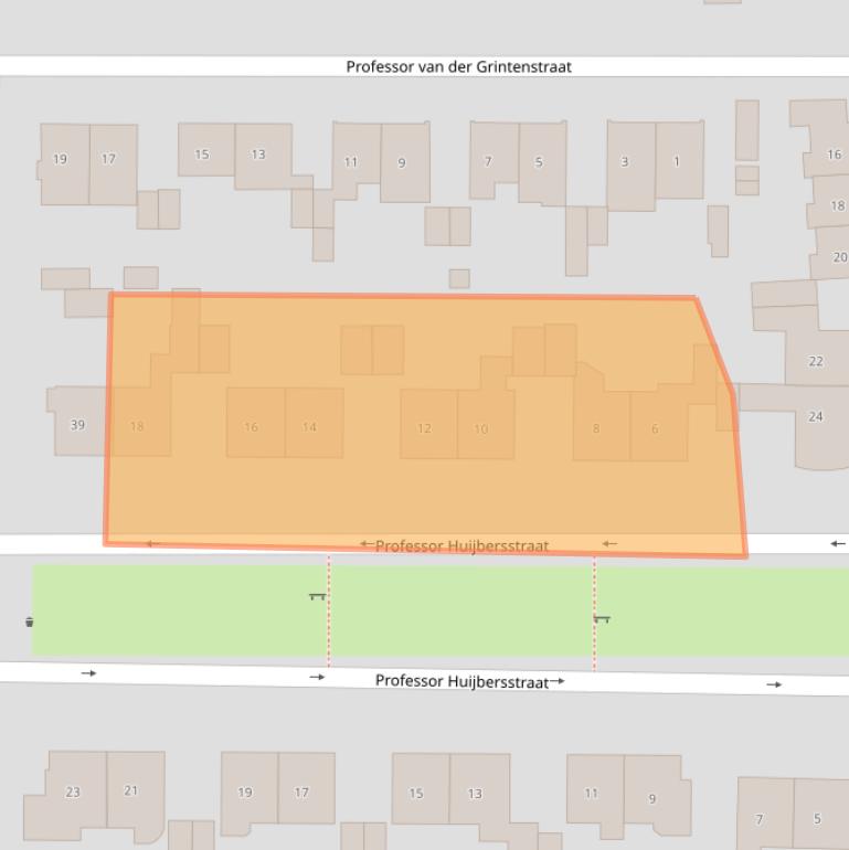 Kaart van postcodegebied 6524PC.