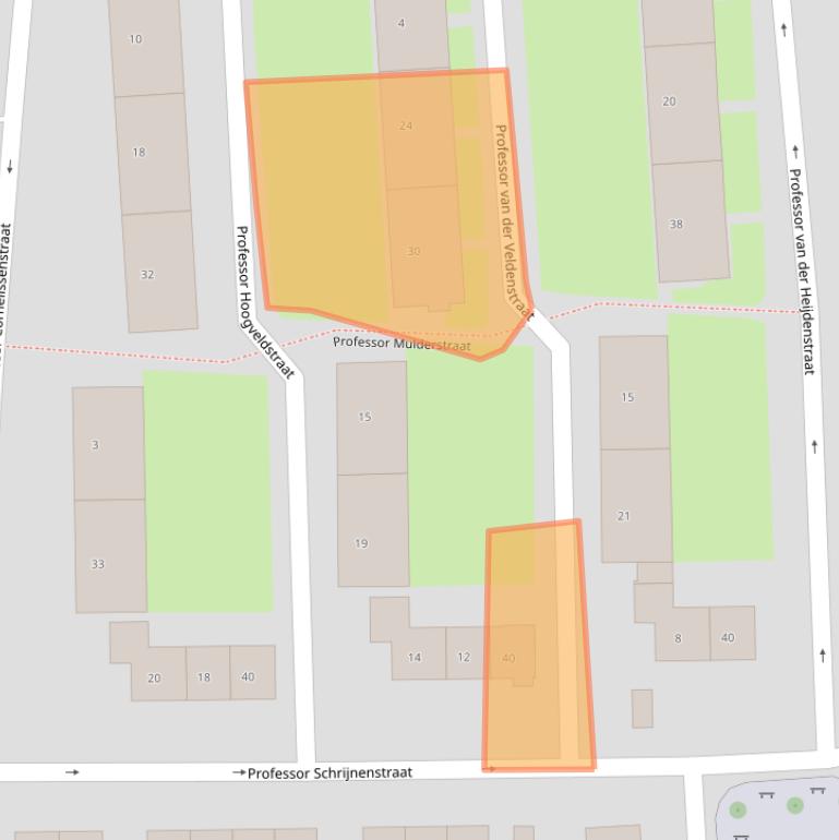 Kaart van postcodegebied 6524PR.