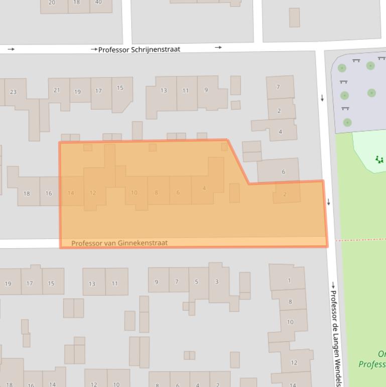 Kaart van postcodegebied 6524RD.