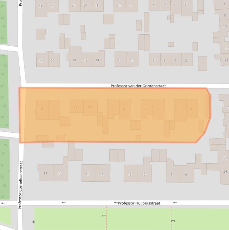 Kaart van postcodegebied 6524RG.