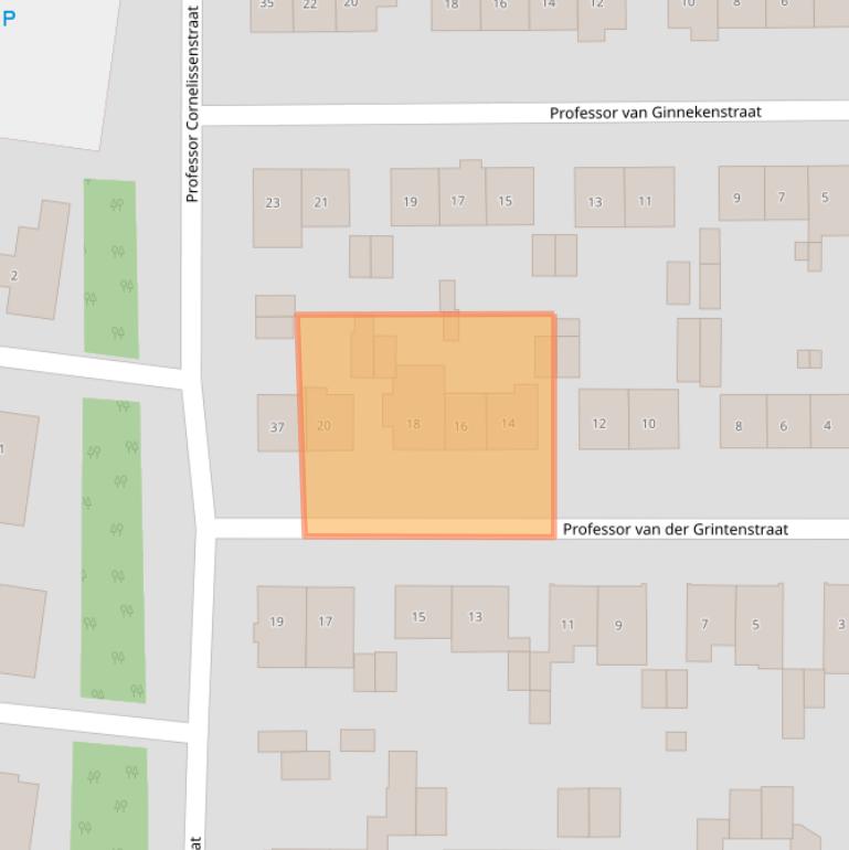 Kaart van postcodegebied 6524RJ.