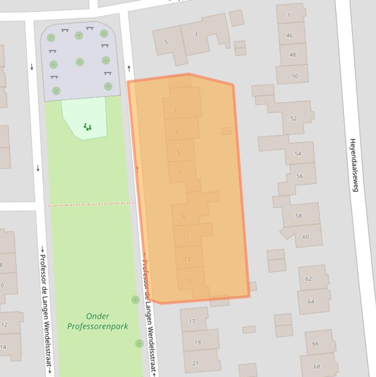 Kaart van postcodegebied 6524RK.